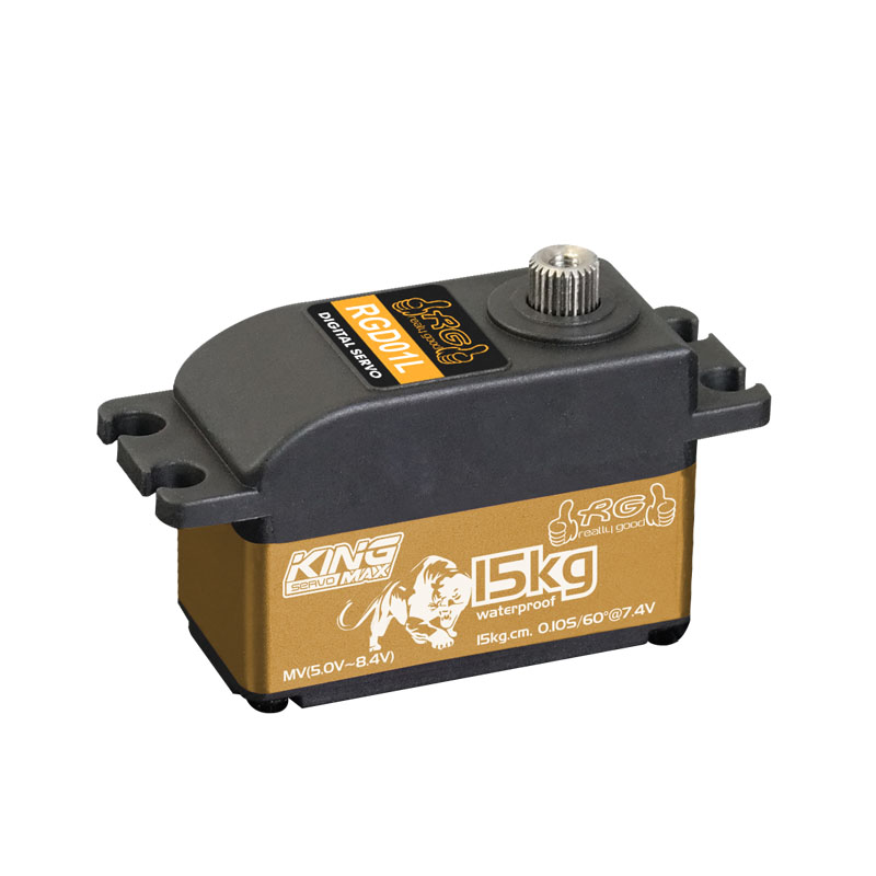 Running Gear Vehicle - Kingmax-レーシングカー用の完全な防水金属ギア。rgd01l,7.4g,52g,15kg dc,0.10秒,フラットドリフト用のロープロファイルサーボモーター