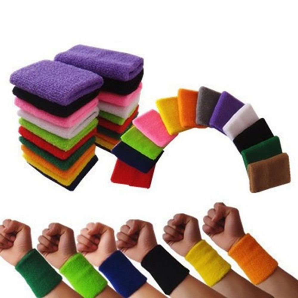 Sweat Band Wrist - 男性用と女性用のユニセックススポーツストラップ,テニスとハンドバンド,ジムとバレーボール用のラップと保護ストラップ,1または2ユニット