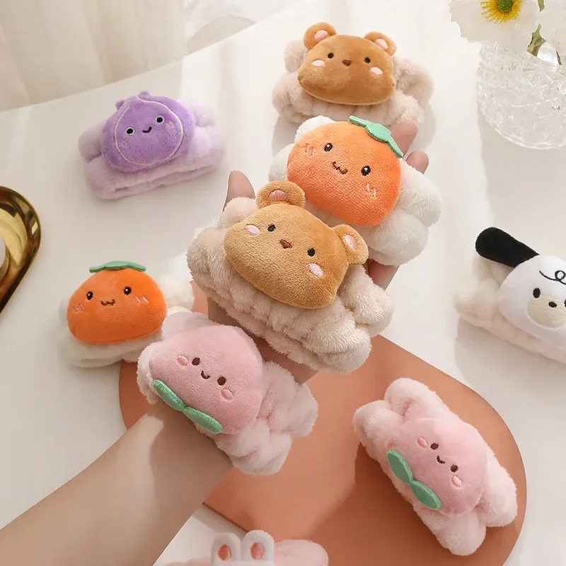 Sweat Band Wrist - 再利用可能なスパ手首ウォッシュバンドソフトマイクロファイバータオルリストバンド洗顔用女性ガールヨガランニングスポーツ手首汗止めバンド