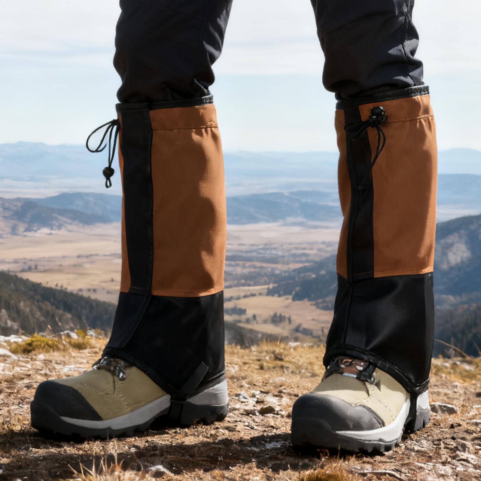 Running Gear For Rain - ハイキング用防水レッグゲートル、調節可能な雪・砂・雨よけガード、トレイルランニングや登山用のアウトドア保護具