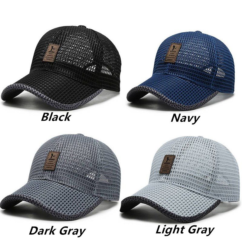 Running Cap Mesh - レタープリント通気性メッシュ速乾性テニスゴルフ野球キャップ夏のスポーツランニングフィットネス抗紫外線帽子男性女性サンハット