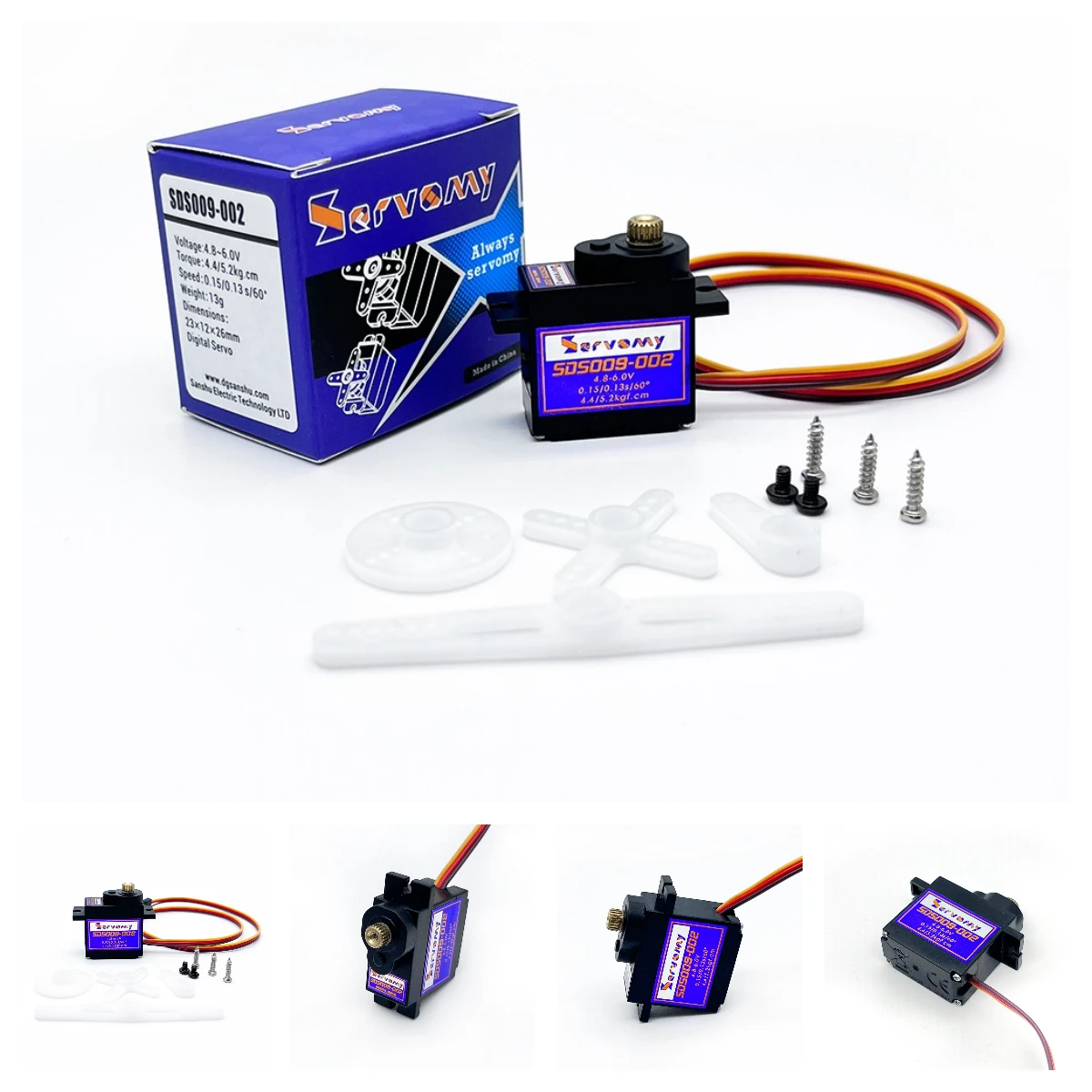 Running Gear Vehicle - 4 個サーボミー SDS009-02 9g サーボ 4.4Kgf.cm
