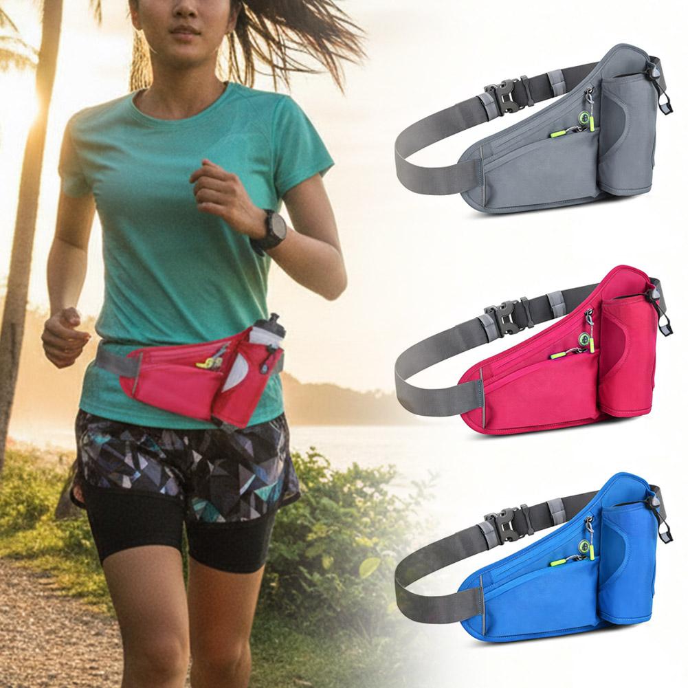 Running Gear For - ウォーターボトルホルダー付きファニーパック、延長ストラップ付きクロスボディバッグ、ランニングベルト、ウォーキングやランニング用のハイドレーションウエストパック
