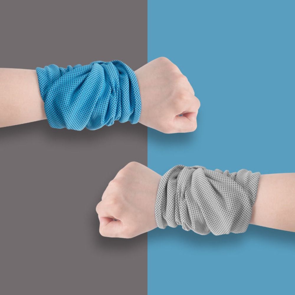 ポータブルポリエステル繊維スポーツリスト汗タオル汗吸収リスト - Sweat Band Wrist のレビューと価格