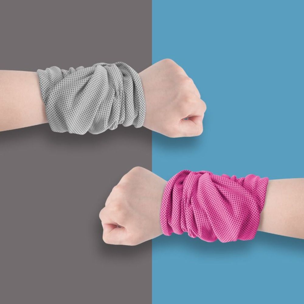 ポータブルポリエステル繊維スポーツリスト汗タオル汗吸収リスト - Sweat Band Wrist のレビューと価格