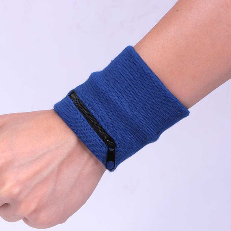 ジッパーポーチ付きスポーツリストバンドランニングスポーツアー - Sweat Band Wrist のレビューと価格