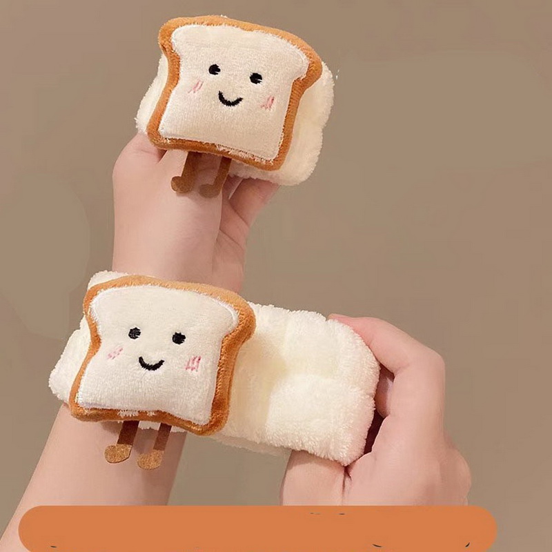 2 ピース/セット漫画洗顔ヘアバンドカフ防水バンド洗顔スパウ - Sweat Band Wrist のレビューと価格