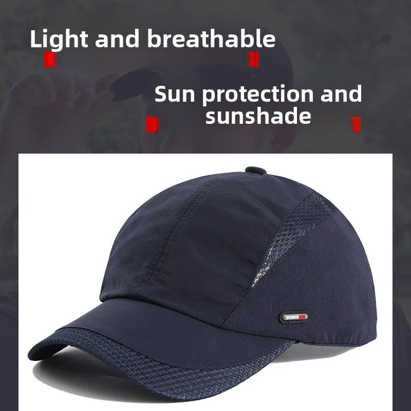 1PC 日焼け防止帽子通気性メッシュ野球帽調節可能な速乾性ス - Running Cap Mesh のレビューと価格