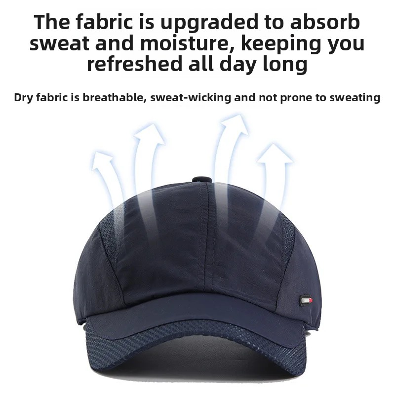 1PC 日焼け防止帽子通気性メッシュ野球帽調節可能な速乾性ス - Running Cap Mesh のレビューと価格