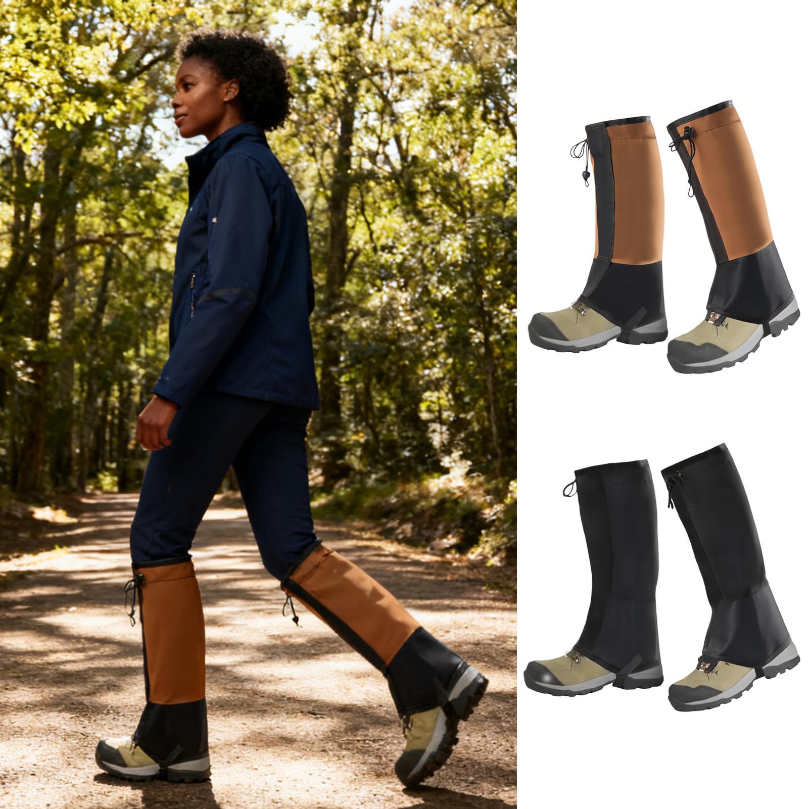 ハイキング用防水レッグゲートル、調節可能な雪・砂・雨よけガー - Running Gear For Rain のレビューと価格