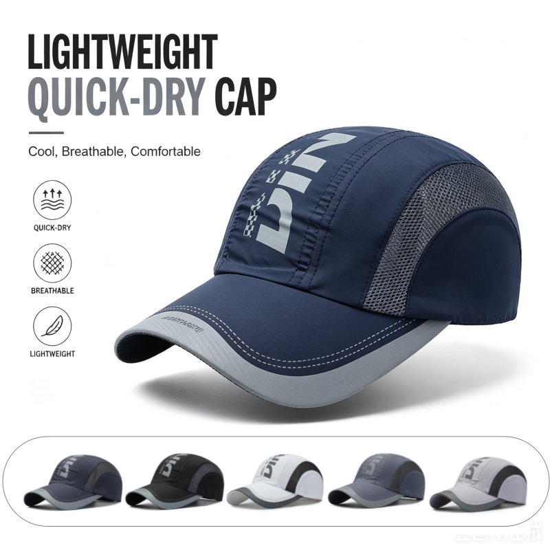 速乾性スポーツキャップ男性軽量ランニングハットソフト通気性メ - Running Cap Mesh のレビューと価格