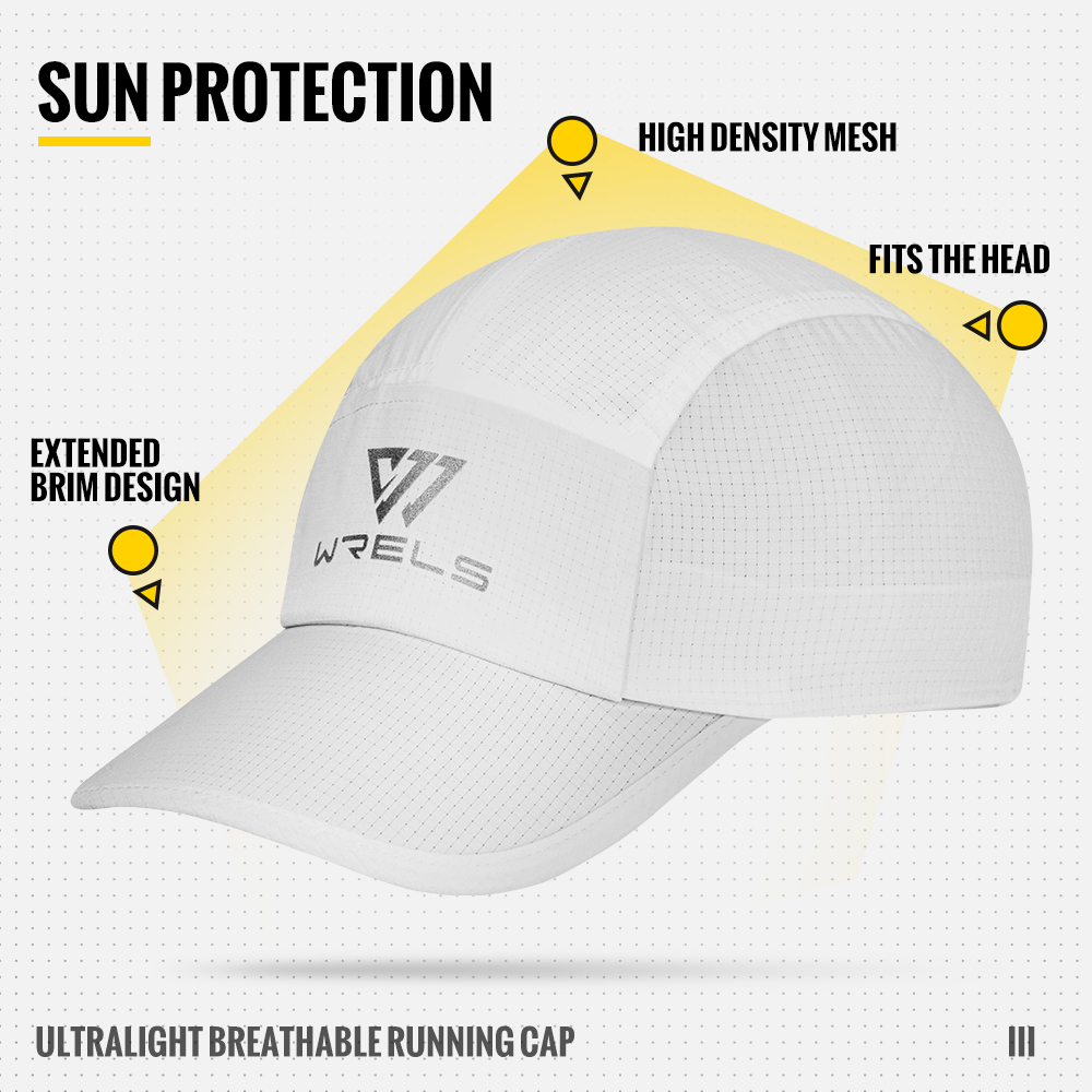 WRELS ランニングキャップ 軽量メッシュつばテニスキャッ - Running Cap Mesh のレビューと価格