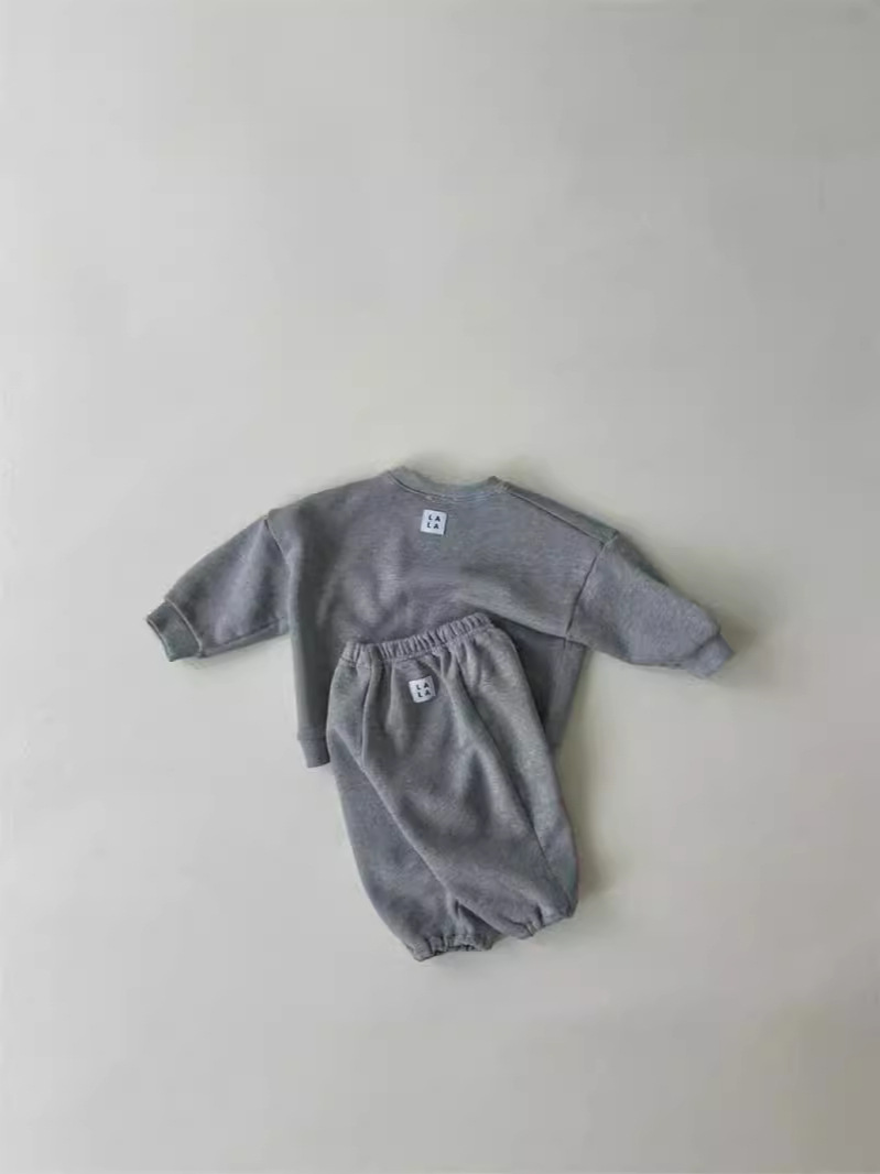 男の子と女の子のための綿のスウェットシャツとパンツのスーツ, - Running Gear For Kids のレビューと価格