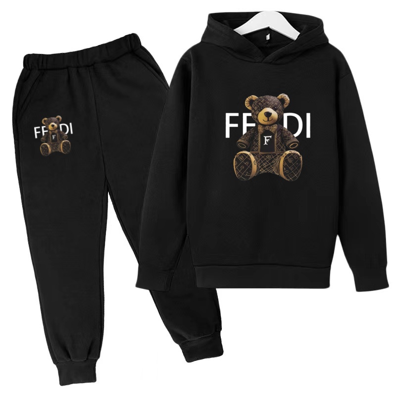 キッズプルオーバー秋服パーカー文字クマコート男の子女の子3- - Running Gear For Kids のレビューと価格