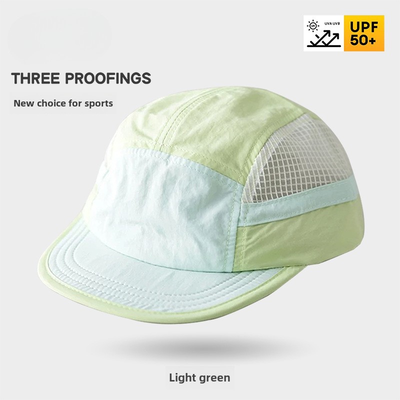 カラーブロックデザインの速乾性野球帽 レトロ5パネル ソフト - Running Cap Mesh のレビューと価格
