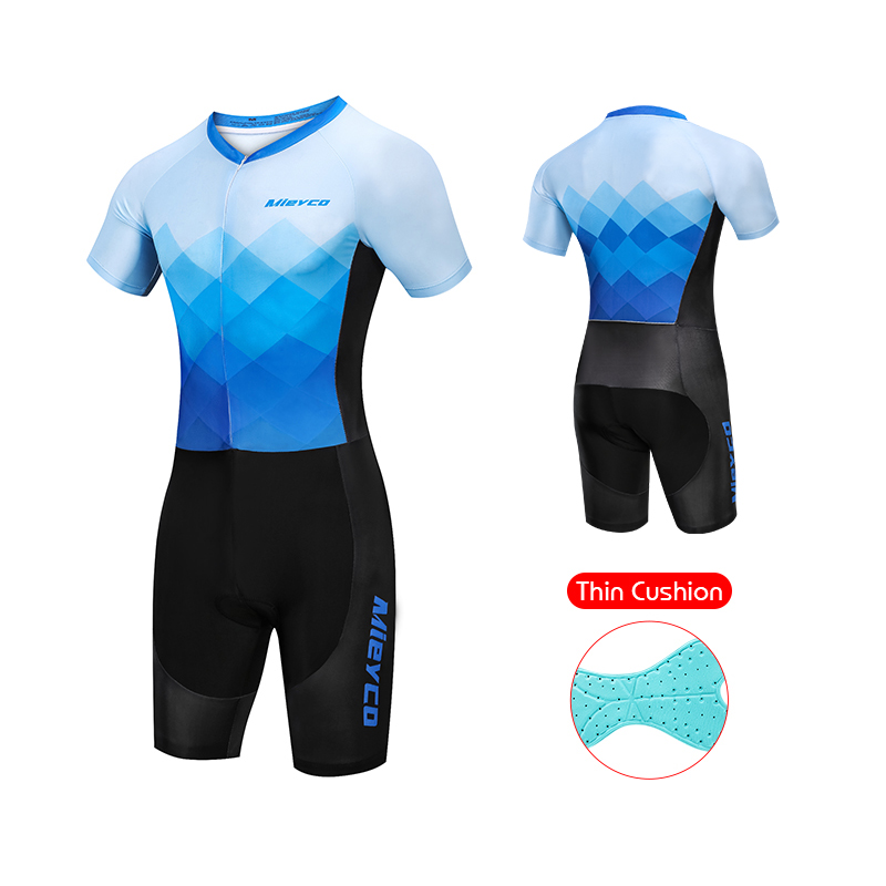 メンズトライアスロンスーツ 通気性パッド入りトライスーツ 半 - Running Gear Sale Men のレビューと価格