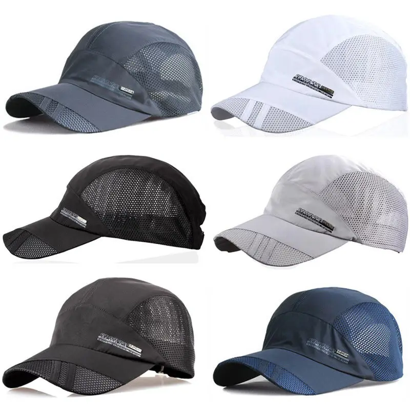 調節可能な速乾性通気性帽子 ランニング ベースボール 夏用メ - Running Cap Mesh のレビューと価格