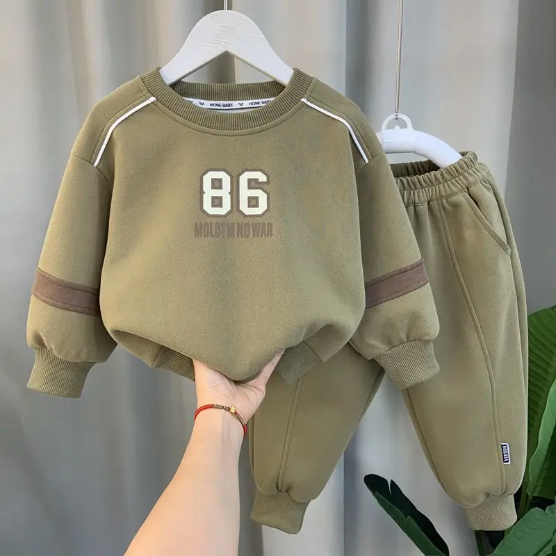 2026年春秋キッズ服 男の子用セット スポーツスーツ 子供 - Running Gear For Kids のレビューと価格