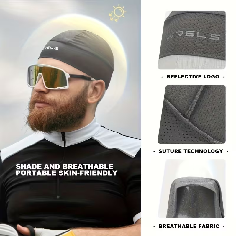 サイクリングオートバイキャップ通気性速乾性弾性アウトドアキャ - Running Cap Mesh のレビューと価格