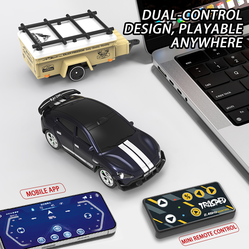 ミニ合金ドリフトカー、トレーラー付き、2.4Gリモコン＆アプ - Running Gear Trailer のレビューと価格