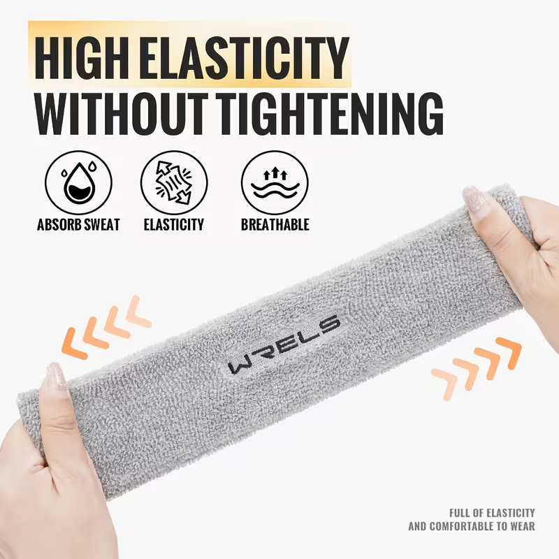 WRELS 1 セットスポーツヘッドバンドリストバンド吸汗性 - Sweat Band Wrist のレビューと価格