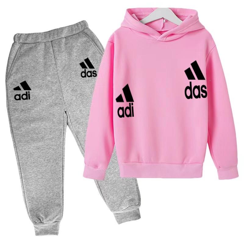 最新モデルキッズボーイガール3-12年スウェットシャツ+ズボ - Running Gear For Kids のレビューと価格