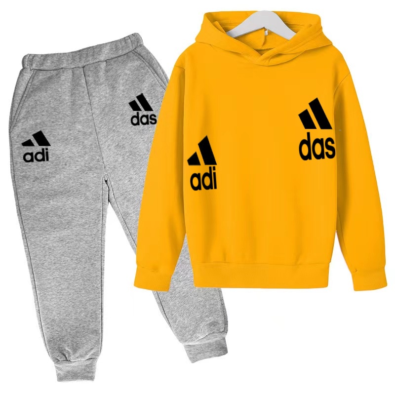 最新モデルキッズボーイガール3-12年スウェットシャツ+ズボ - Running Gear For Kids のレビューと価格