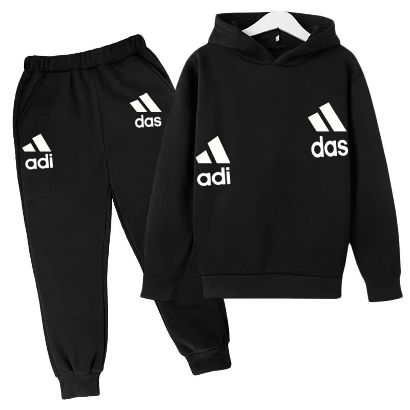 最新モデルキッズボーイガール3-12年スウェットシャツ+ズボ - Running Gear For Kids のレビューと価格