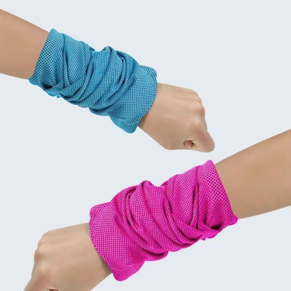ポリエステル繊維スポーツリスト汗タオル汗吸収リストプロテクタ - Sweat Band Wrist のレビューと価格